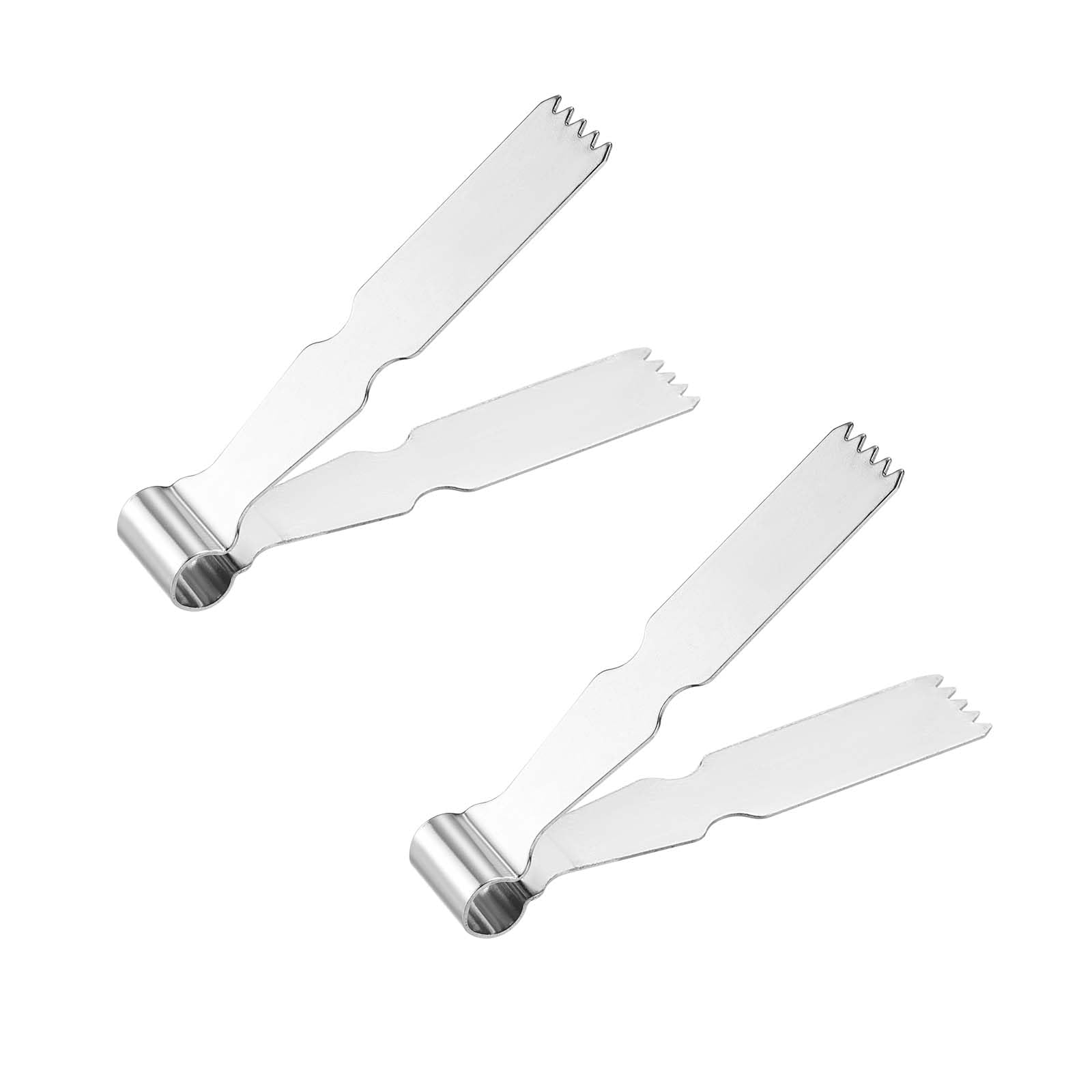 2pcs Maamoul Tweezers, 2.28x1.34x0.39in Pastry Tongs Stainless Steel Baking Crimper Tool Maamul Cookie Maker for Decorating Maamul Cookie Decoration Sealing and Pie Crust