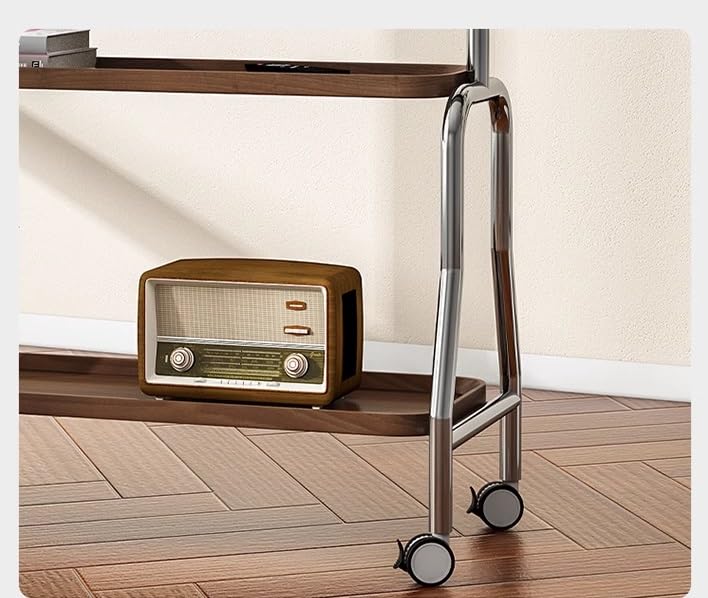 Soporte universal para TV con estantes y ruedas miniatura 4