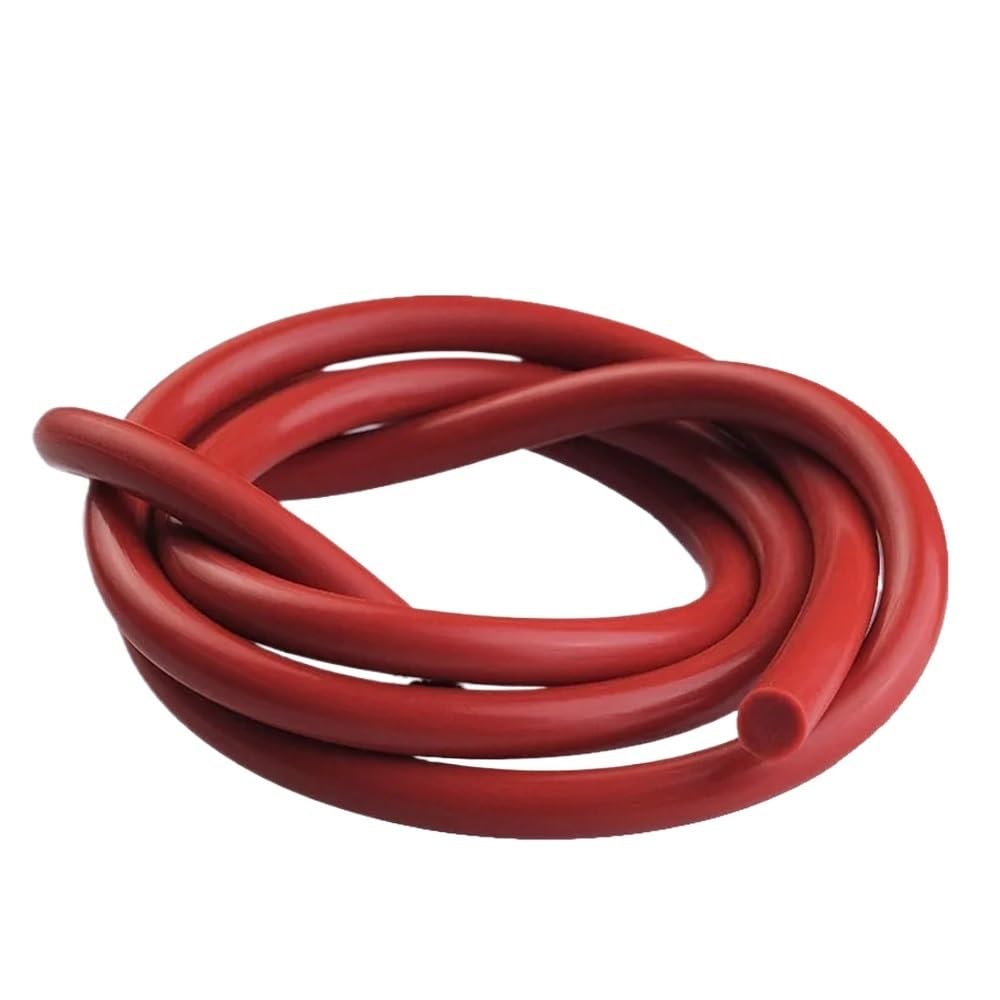 Giayeu Red 1 Piece Rubber Sealing Weatherstrip Vmq Solid, White Round Bar Cord Silicone For Automobile(,1Meter*2Mm)