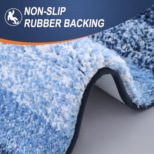 Olanly YSDDF8-094161 Bathroom Rug Mat 24X16, Extra Soft And Absorbent Microfiber Bath Rugs, Non-Slip Plush Shaggy Bath Carpet, Machine Wash Dry thumb #4