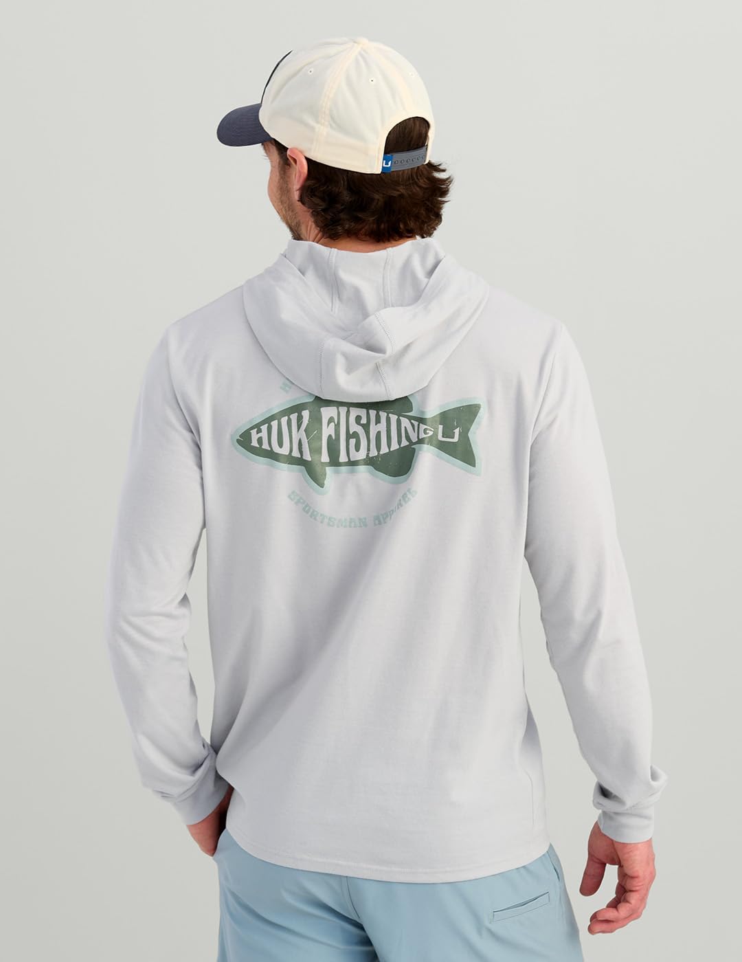 HUK mens Hoodie Tee for Men, Lightweight Performance Fishing Hooded Shirt With Upf Sun Protection - Image 2