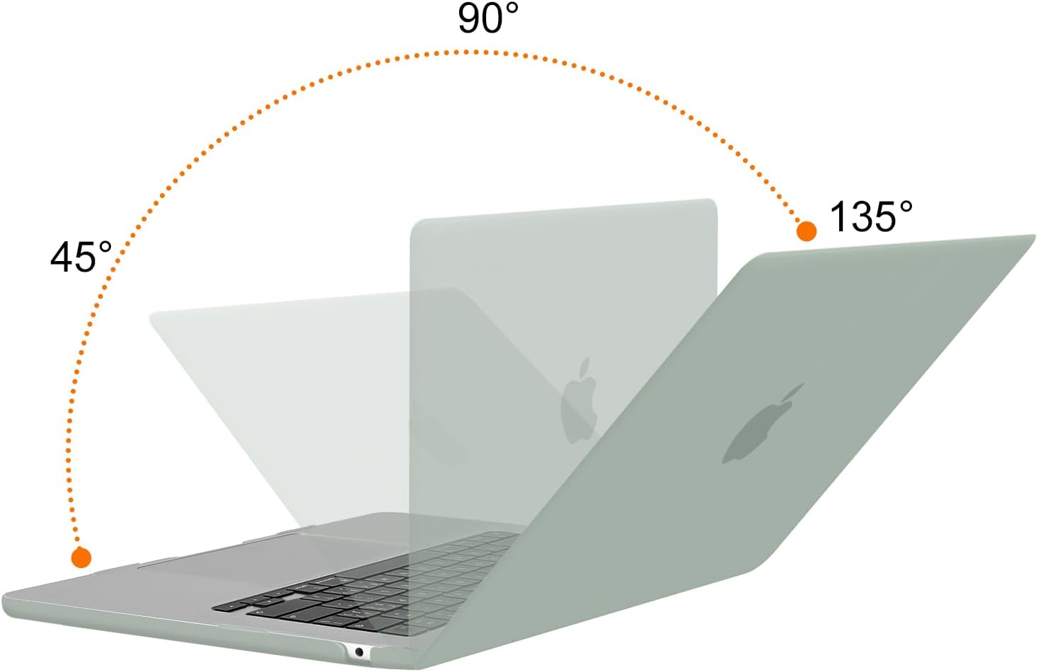 MOSISO Compatible with MacBook Air 15 inch Case 2026 2025 2024 2023 M4 A3241 M3 A3114 M2 A2941 with Liquid Retina Display Touch ID,Plastic Hard Shell&Keyboard Skin&Screen Film&Type C, Antique Green - Image 4