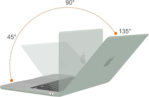 Miniatura 16 de MOSISO Funda compatible con MacBook Air de 15 pulgadas M4 M3 M2 2025 2024 2023 versión A3241 A3114 A2941 con Touch ID, funda rígida de plástico