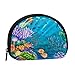 Sac de rangement pour homme et femme, en fibre superfine, design minimaliste élégant, Océan, Mer, Tortue, Poisson tropical,, Taille unique