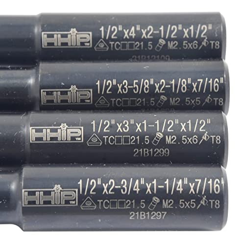 HHIP 1001-0201 Indexable Tool Set, 2 Boring Head, R8 Shank, 4 Boring Bars