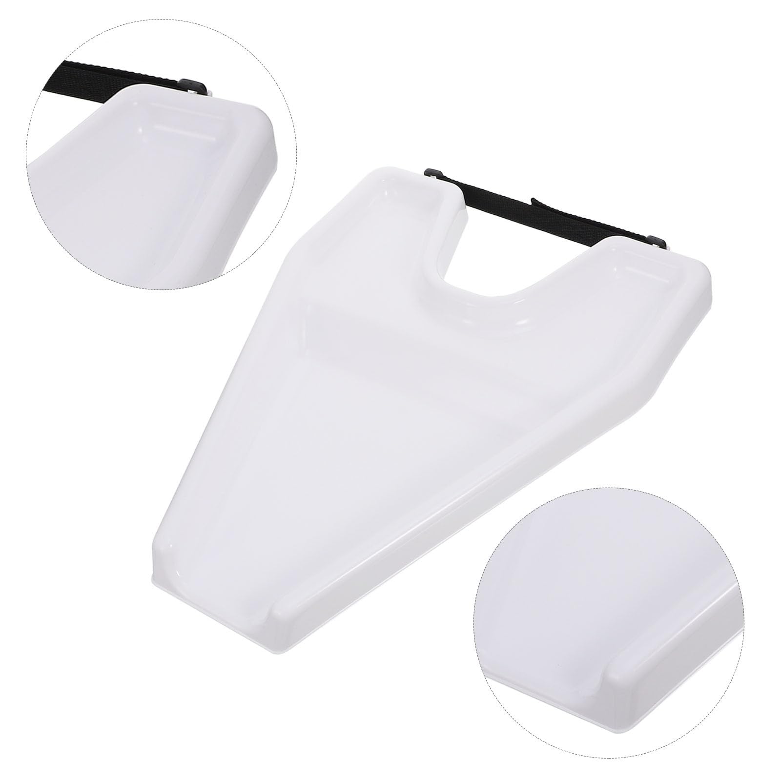 Generico Lavatesta in Plastico Bianco Professionali Parrucchiera Portatile Robusto e Leggero e Chioma per Pazienti, per Bed Rest
