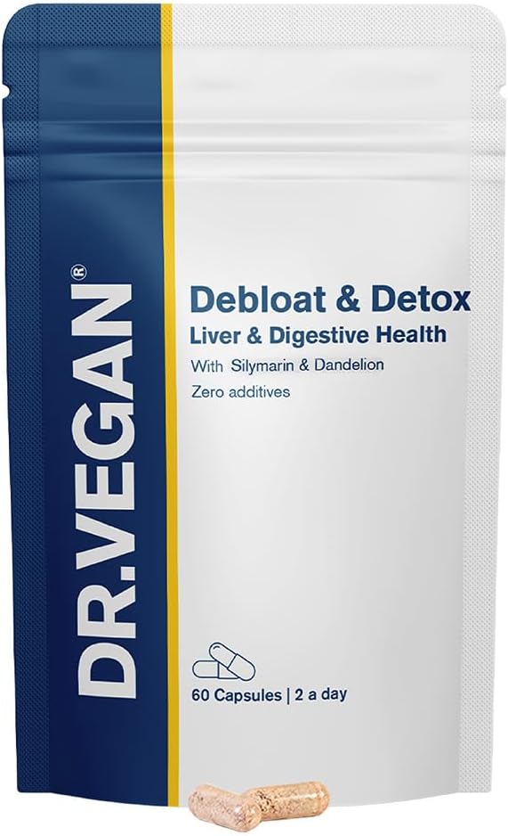 Debloat & Detox | Bloating, Digestion, Liver Support | Vitamins & Supplements | 60 Capsules - 30 Day Supply