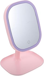 LED Lighted Desktop Makeup Mirror with 3-Colo...