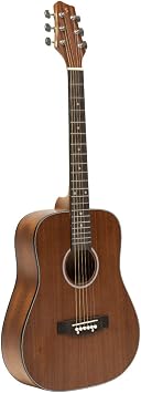 Stagg 6 String Acoustic Guitar, Right, Natural SA25 MAH TRAVEL