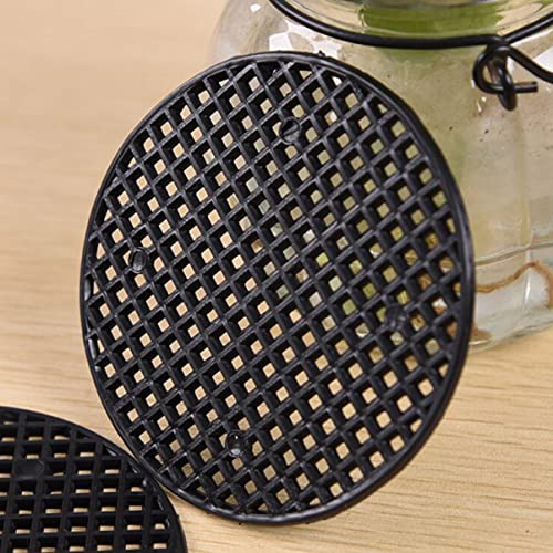 YARNOW 3 Sets 36 Stks Bonsai Gat Tuin Tuinieren Zwart Planter Verlies Pakking Ademend Plastic Anti Matten Plant Pads Pot… - Afbeelding 3