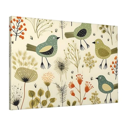 Impression sur toile feuilles jaunes poulet pour sublimer votre chambre et bureau