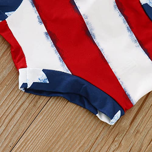 DDDHL Roupas para meninos de verão 2024 para meninas Dia da Independência 4 de julho, manga curta, e