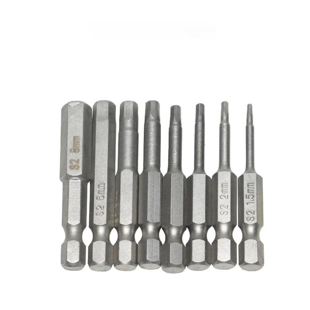 Ruxyoie 10Pcs 8/ Magnetic Hex Allen Bit Set 1.5-12Mm 50Mm 1/4"