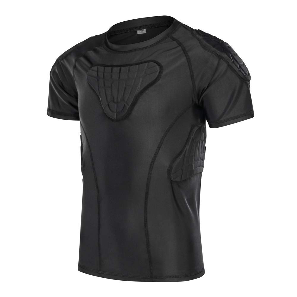 DGXINJUN Padded Youth Boys Football Rib Protector for Kids Girls Heart Guard Sternum Shirt Rugby Baseball Chest Protective