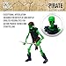 Boss Fight Studio Epic H.A.C.K.S. Red Sonja Deluxe Action Figure with Grim Spectre & Pirate Skeletons – Set of 3 Highly Articulated Collectible Figurines – Interchangeable Parts & Accessories – 1:12