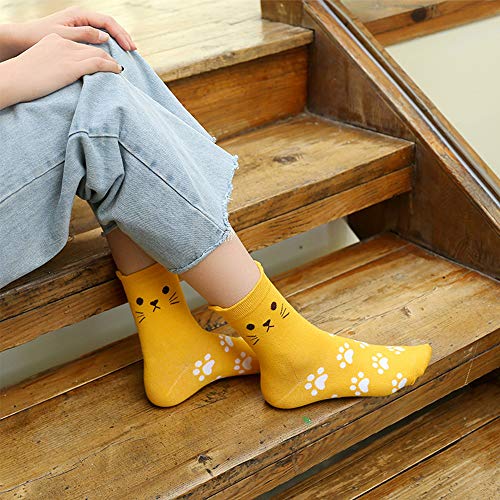 Image of Cute Animal Design Women's Socks Casual Cotton Crew Novelty Socks