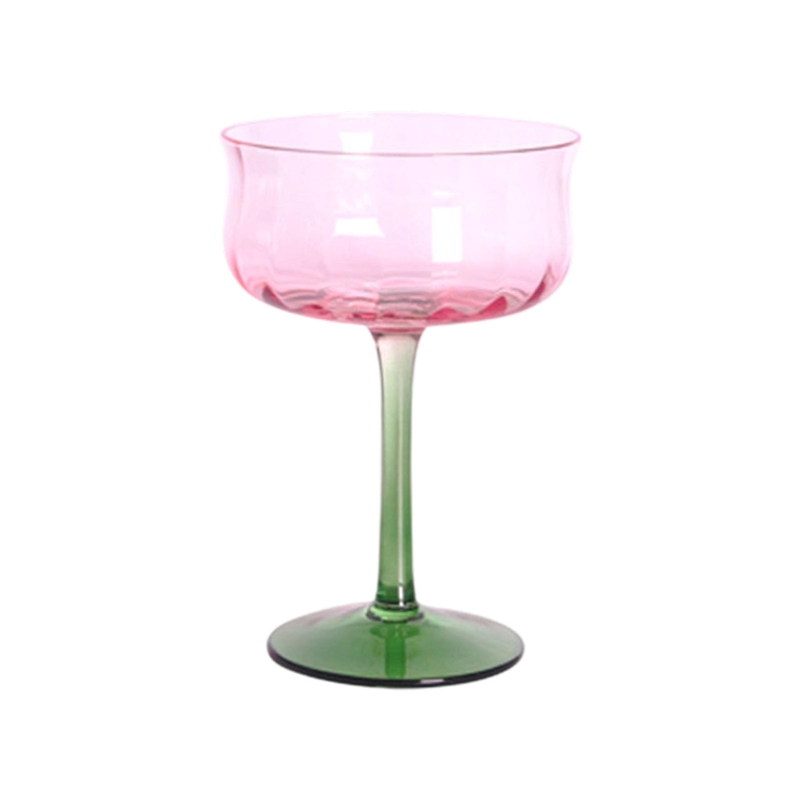 WGBOSMG Clear Glass Goblet Stemwares for Champagne and Beverages Elegant Drinkware for Wine Tasting and Home Decoration Handcrafted Club Glasses