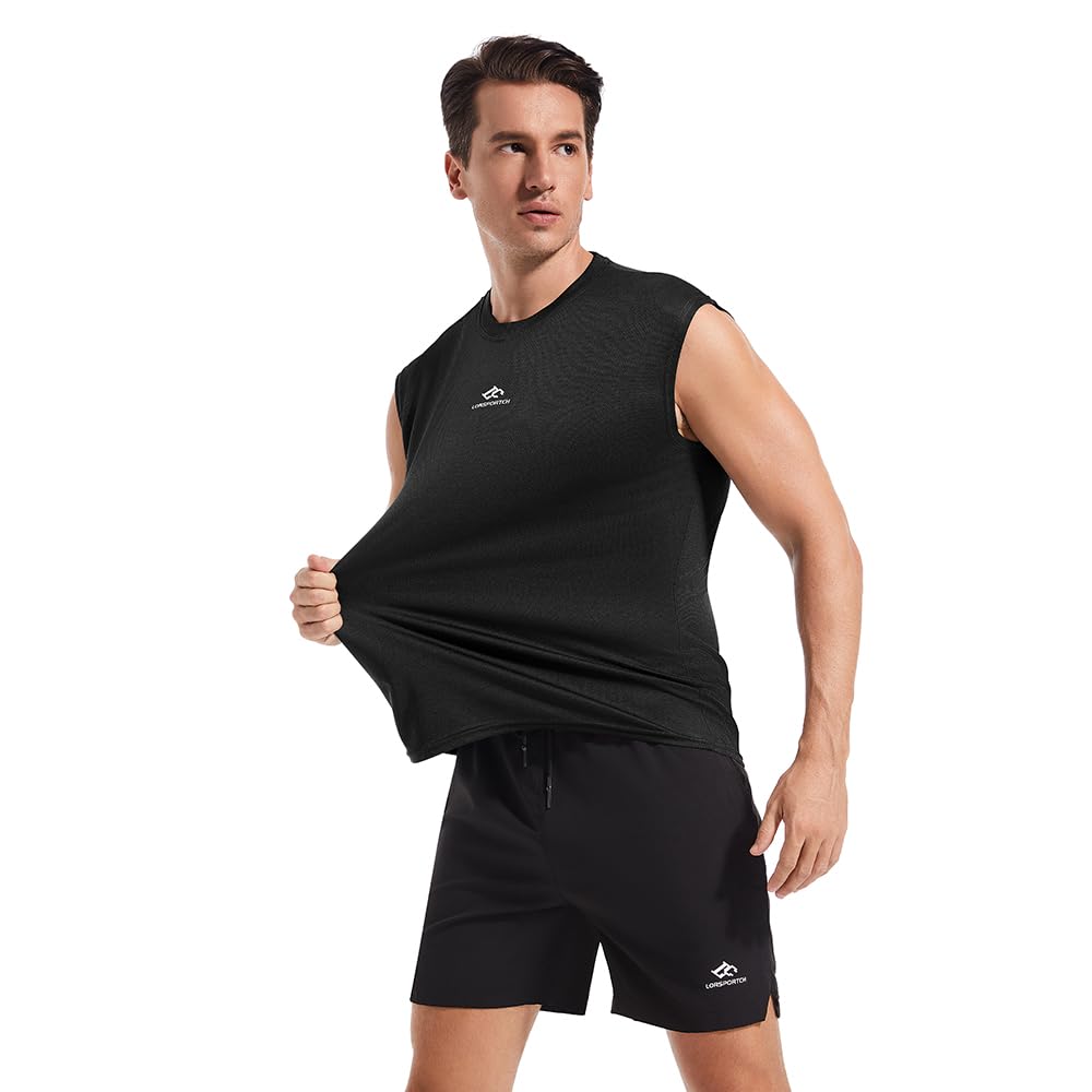 Camiseta sin Mangas para Hombre, Camiseta sin Mangas Deportiva, Culturismo, Entrenamiento, Gimnasio, Elementos Esenciales, Fitness, Correr, Camiseta