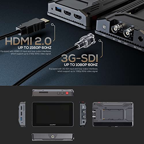 Monitor LILLIPUT HT5S de 5.5'' para grabación de vídeo exterior y cineastas independientes 6