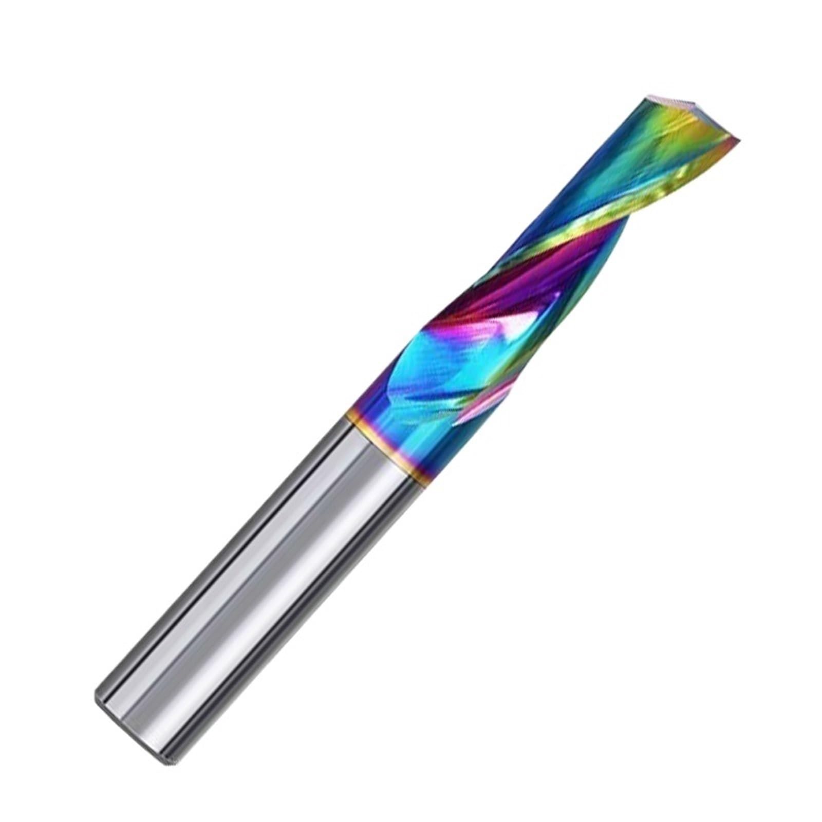 5 sztuk spiralnych frezów trzpieniowych z węglika wolframu, z pojedynczym ostrzem, z trzonkiem 3,175-12 mm, z powłoką DLC, frezy obrotowe CNC(5x17x45L)