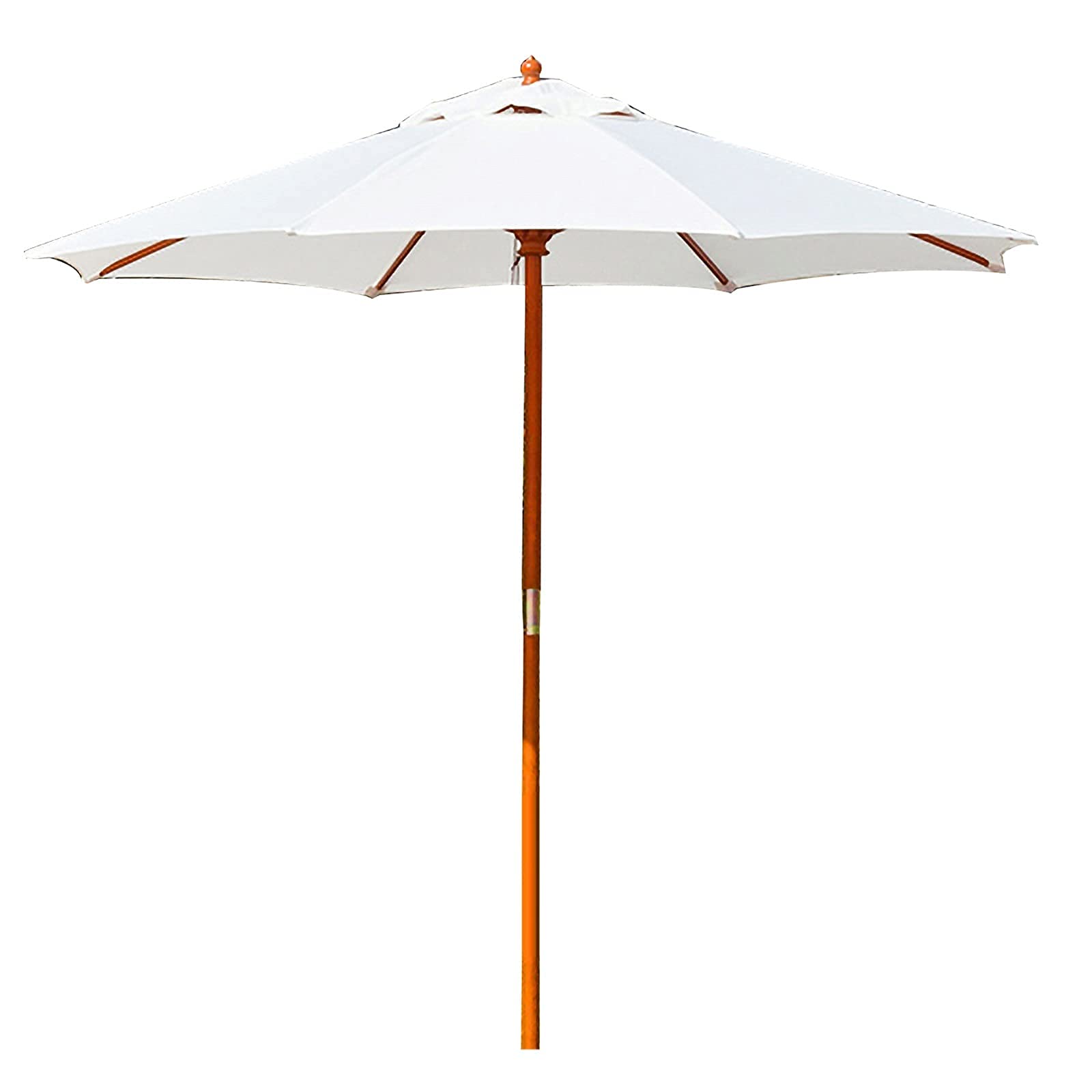 Sombrilla de jardín de madera plegable e impermeable para terrazas y cafeterías 8