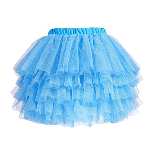 Image of Tutu Skirt for Baby Girl Toddler 6 Layered Tulle Skirts 1-8T