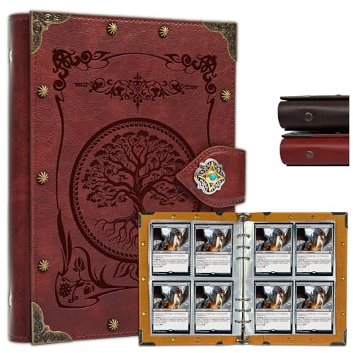 Image of DUROTAN Card Binder 4-Pocket,Premium Trading Card Binder | Double Sided Pocket Collection Binder,Collector Album,Card Holder Holds 240 Cards for MTG,TCG,Yugioh,Game Cards