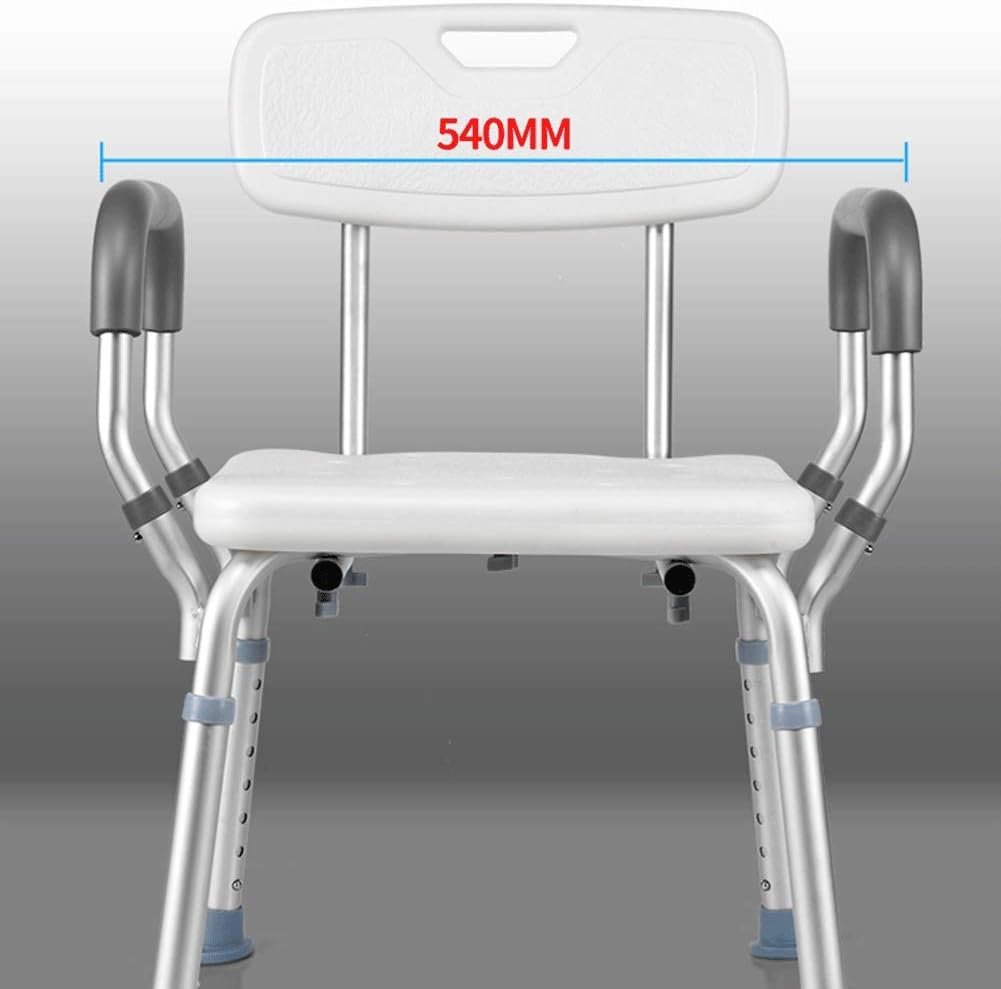 Asiento de Ducha for Ducha Interior, Taburete de baño de Materiales plásticos y Acero Inoxidable for Personas Mayores y discapacitadas