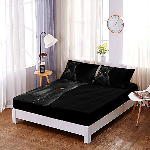 Drap housse antidérapant grand bonnet 30cm Chickw1 160x200 - 3