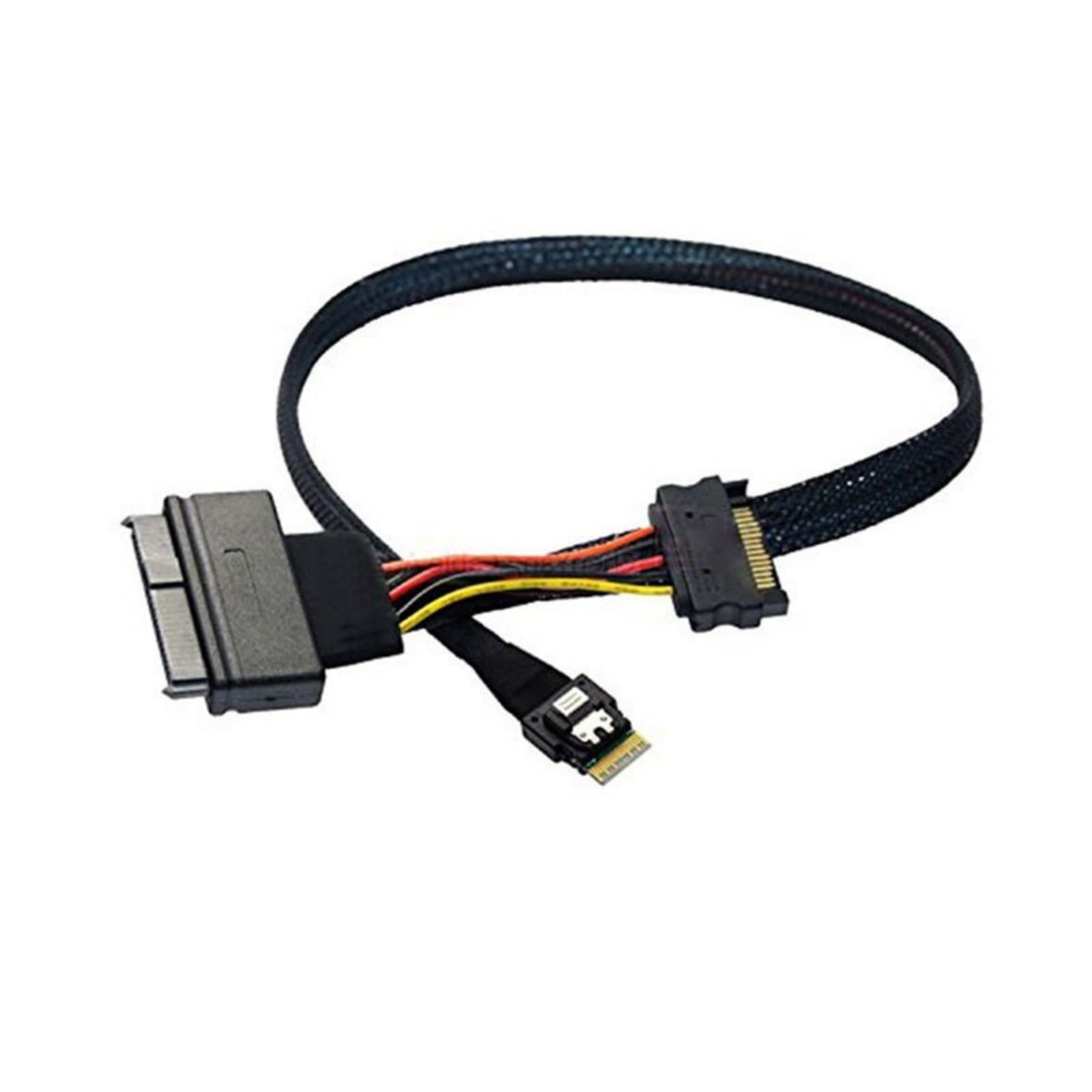 Cable de datos SASSFF-8654 de 4i 38 pines a SAS8639U.2 para conectividad de centro de datos HPC 8