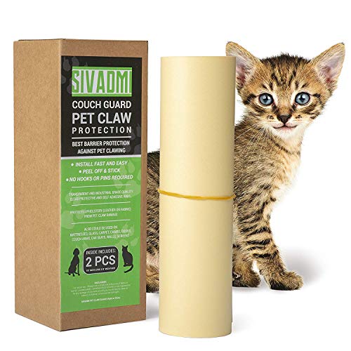 SIVADMI Pet Couch Protector 2 Clear Vinyl Pet Cat Dog Claw Guards