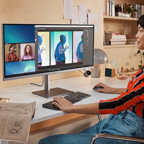 Image of HP Envy All-in-One PC 12th Gen Intel Core i7 34inch (86.36cm) WUHD 16GB RAM, 1TB SSD, Nvidia GeForce RTX 3050 4GB Graphics, (Win 11 Home, MSO 21, Turbo Silver, 11.05 Kg) 34-c1687in
