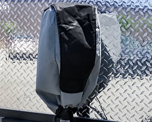 Image of Camco EAZ-Lift Electric Tongue Jack Head Cover - Features 3 Layers of Water-Resilient Breathable Material & Adjustable Drawstring Closure - Measures 18 inch (H) x 7.5 inch (W) x 8.5 inch (L) (48356) (Pack of 4)