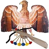 Adlerschießen aus Holz mit Armbrust & 6 Pfeilen Zielschießen Requisite (Braun)