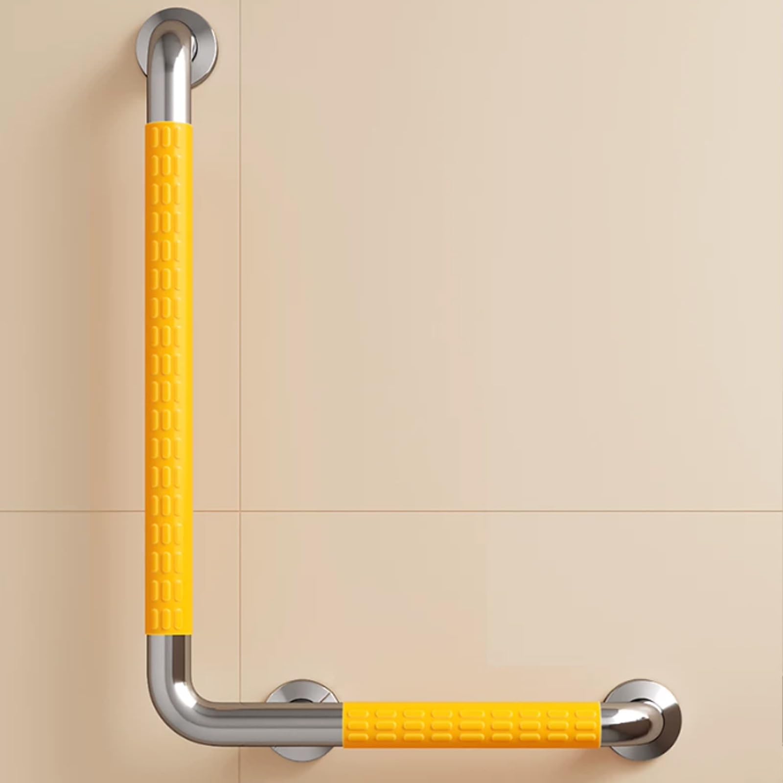 Maniglione Di Sicurezza per Doccia – Corrimano Antiscivolo per Anziani E Disabili – Maniglia Robusta In Acciaio Inox(White,70 * 70cm)