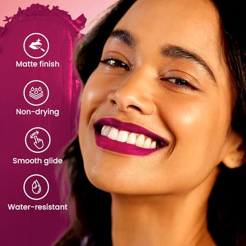 Image of Swiss Beauty Pure Matte Creamy Lipstick | Non-drying, Highly pigmented Lipstick | Shade- Magic Maroon, 3.8gm|