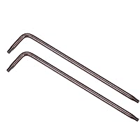 Vista 8 de uxcell T8 Anti manipulación Torx Star Key Bit Llave, forma de L 3.15 pulgadas brazo largo, acero S2 2 PC