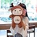 Gefüllte Tiere Plüschtiere Weiche Puppe Dress Up Kids Plushie Puppe Mädchen Geschenk Die Füllung ist voll nicht leicht zu verformen und gute Widerstandsfähigkeit (Farbe: Braun Größe: 70cm) kangdongxu