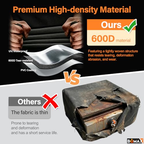Image of BQMAX Carry Bag and Griddle Cover Replacement for 5510 Blackstone 22 inch Table Top Griddle with Hood /Lid, Heavy Duty 600D Polyester Waterproof Grill Cover and Bag
