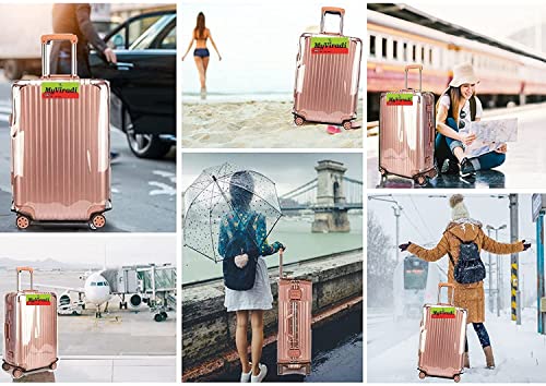 Image of Waterproof & Dust Proof PVC Suitcase & Trolley Bag Cover with Zip, Transparent (Hard Luggage, 61 CM)