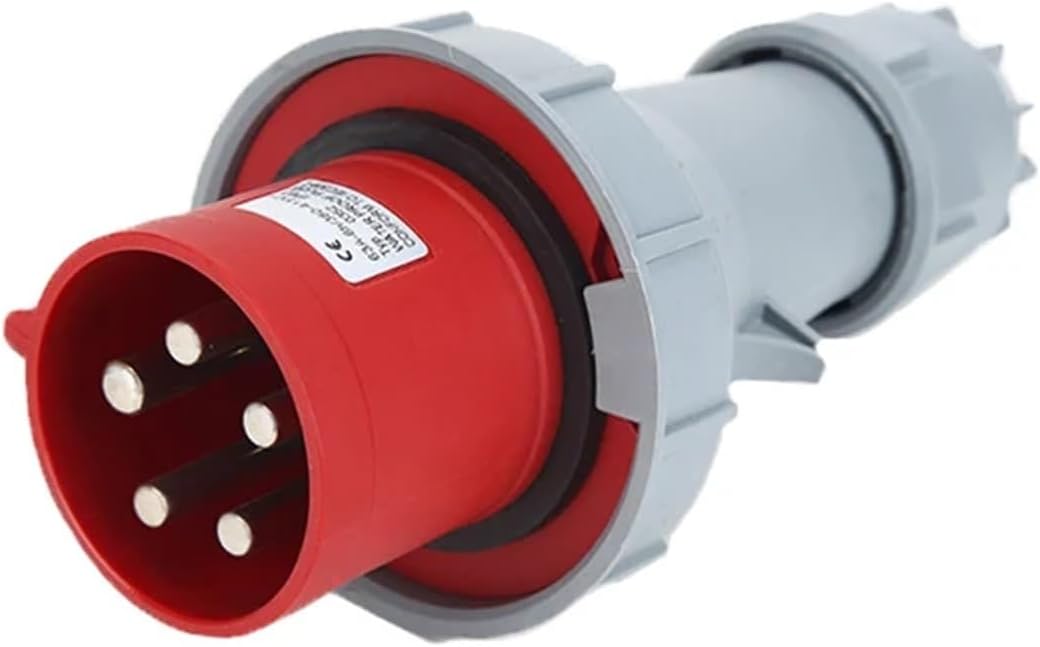 1pcs 63A 125A Industrial Socket 3pin 4pin 5pin 220V 380V Electrical Connector IP67 Wall Mounted Socket Panel Mounted Coupler(Plug,125A-5P)