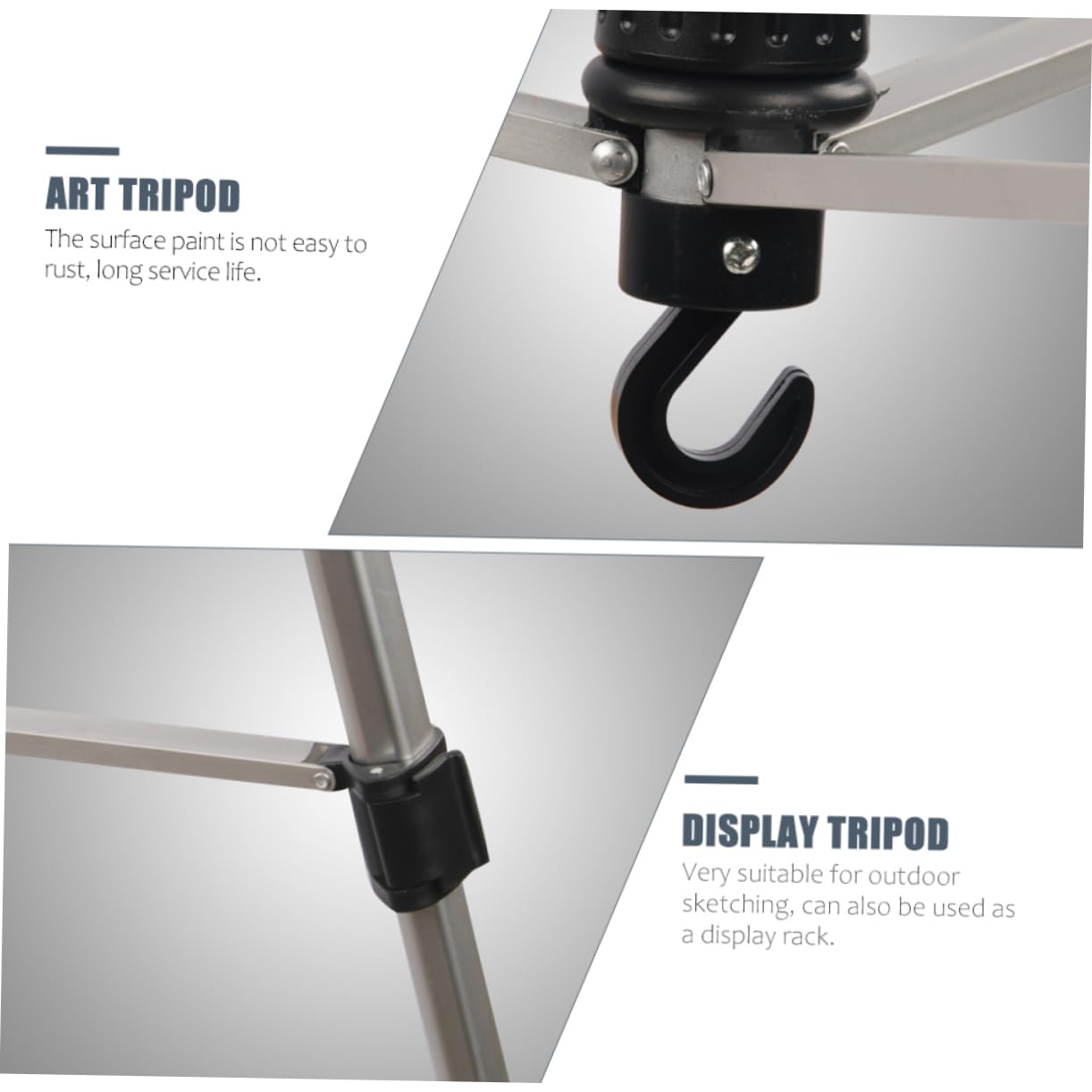 Homoyoyo Chevalet Peinture Trépied Art Réglable Support Peinture Pour Étudiants Chevalet Exposition Compact