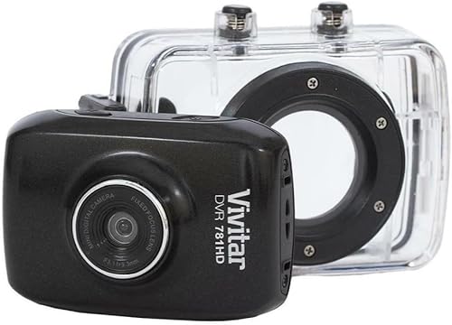 Miniatura 4 de Vivitar DVR781HD HD Cámara de acción con pantalla trasera LCD y estuche impermeable (negro)