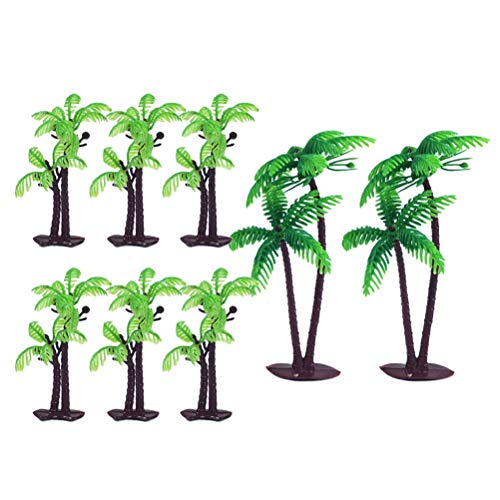 Amosfun Palm Tree Cake Toppers Tropical Party Cupcake Toppers Birthday Cake Cards Baking