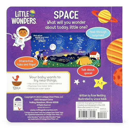 Cottage Door Press 9781646389254 Little Wonders Space - Introduction To The Solar System: Multi-Activity Children'S Board Book Including Flaps thumb #8