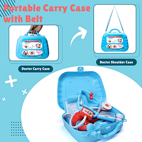 Image of Meland Doctor Kit with Puppy for Kids, Pretend Play Toy Gift for Ages 3-6 | A gift for toddler kids birthday Christmas, Encourages caring role play, builds confidence, stays neatly organized