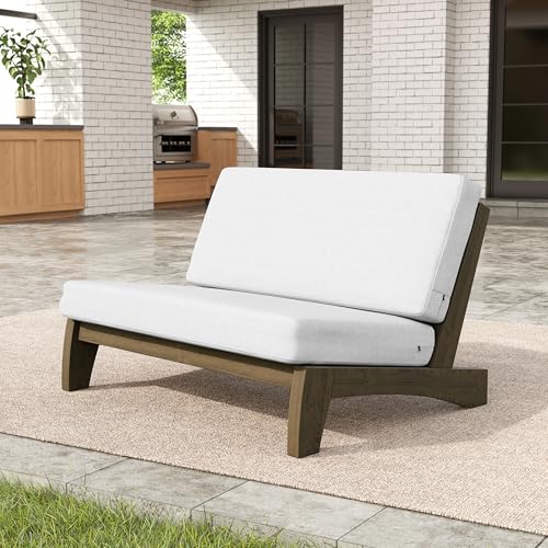 Image of Pia Ricoo 4 Piece Patio Furniture Sets, Outdoor Furniture with 2 Chairs & Coffee Table, Patio Conversation Set for Backyard, Deck, Lawn, Beige