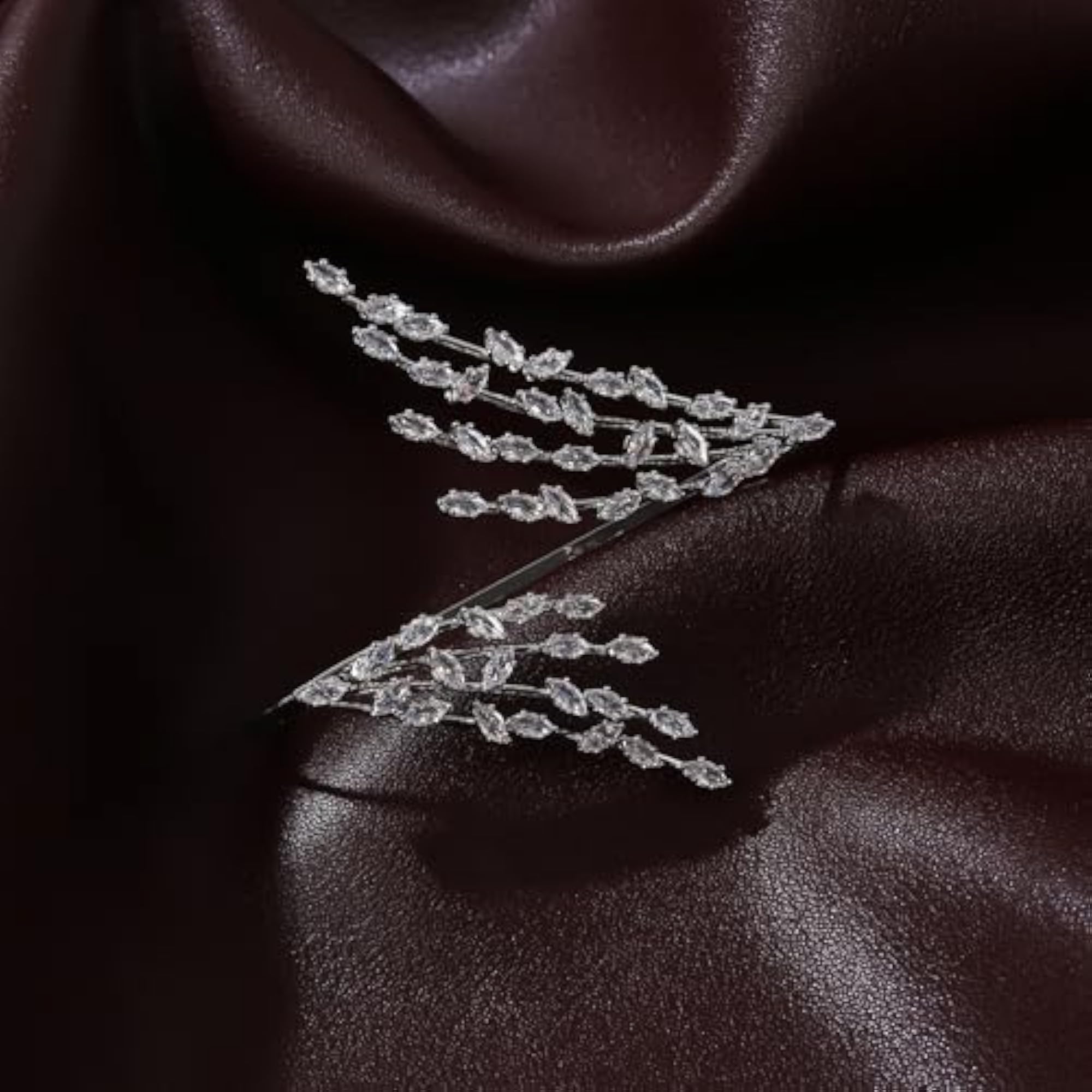 Women's Zircon Palm Bracelet Ring, Statement Hand Accessory