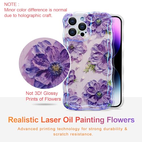 Coque iPhone 14 Pro antichoc violette pour éviter les chutes