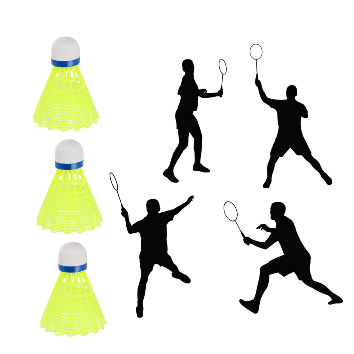 CORHAD 8 Pack Led Badminton Shuttlecocks Luminous Nylon Night Lighting for Play Perfect for